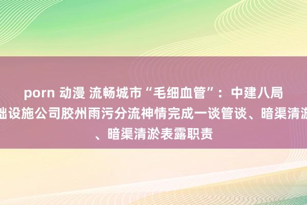 porn 动漫 流畅城市“毛细血管”：中建八局四公司基础设施公司胶州雨污分流神情完成一谈管谈、暗渠清淤表露职责