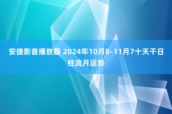 安捷影音播放器 2024年10月8-11月7十天干日柱流月运势