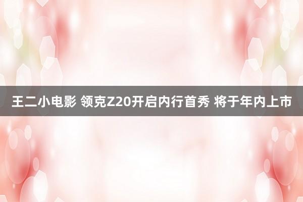 王二小电影 领克Z20开启内行首秀 将于年内上市