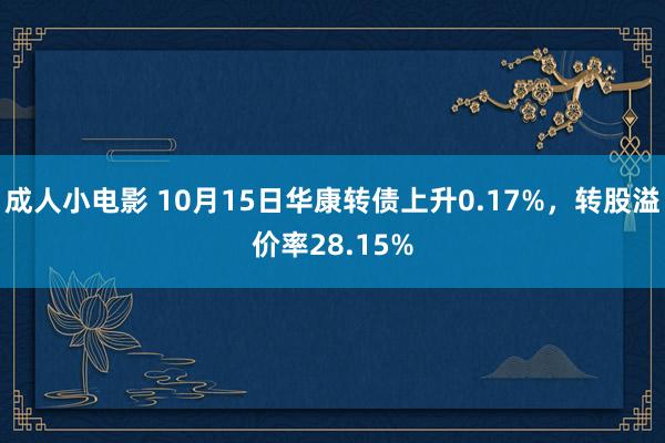 成人小电影 10月15日华康转债上升0.17%，转股溢价率28.15%