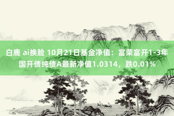 白鹿 ai换脸 10月21日基金净值：富荣富开1-3年国开债纯债A最新净值1.0314，跌0.01%