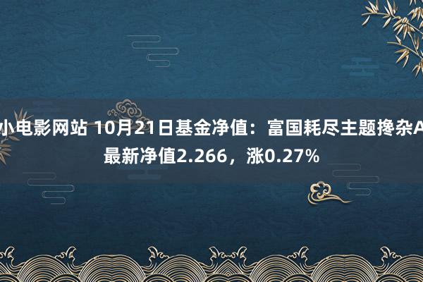 小电影网站 10月21日基金净值：富国耗尽主题搀杂A最新净值2.266，涨0.27%