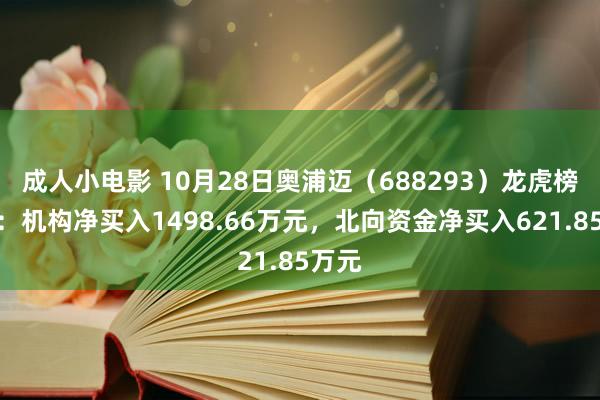 成人小电影 10月28日奥浦迈（688293）龙虎榜数据：机构净买入1498.66万元，北向资金净买入621.85万元