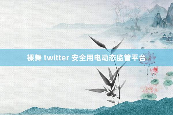 裸舞 twitter 安全用电动态监管平台