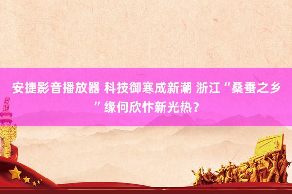 安捷影音播放器 科技御寒成新潮 浙江“桑蚕之乡”缘何欣忭新光热？