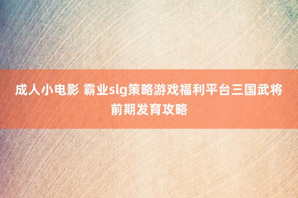 成人小电影 霸业slg策略游戏福利平台三国武将前期发育攻略