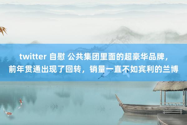 twitter 自慰 公共集团里面的超豪华品牌，前年贯通出现了回转，销量一直不如宾利的兰博